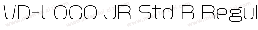 VD-LOGO JR Std B Regular字体转换